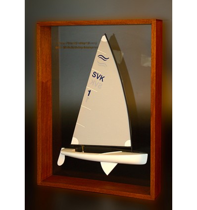 Finn, graceful framed half model