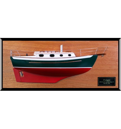 Pacific Seacraft Dana 24 magnificent half model with deck details